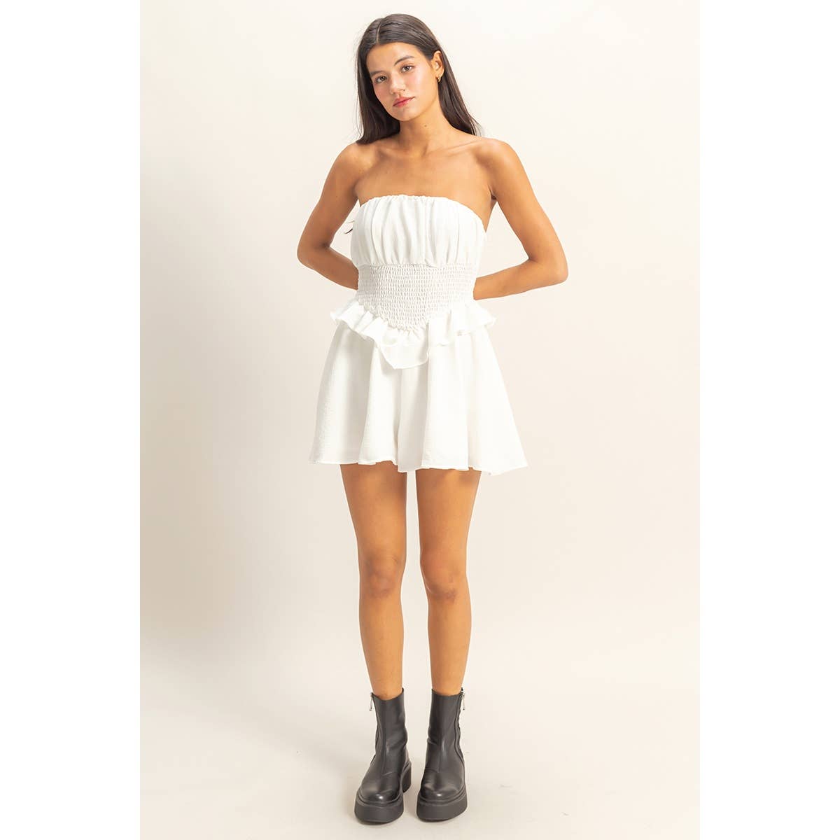 Andi Ruffled Romper