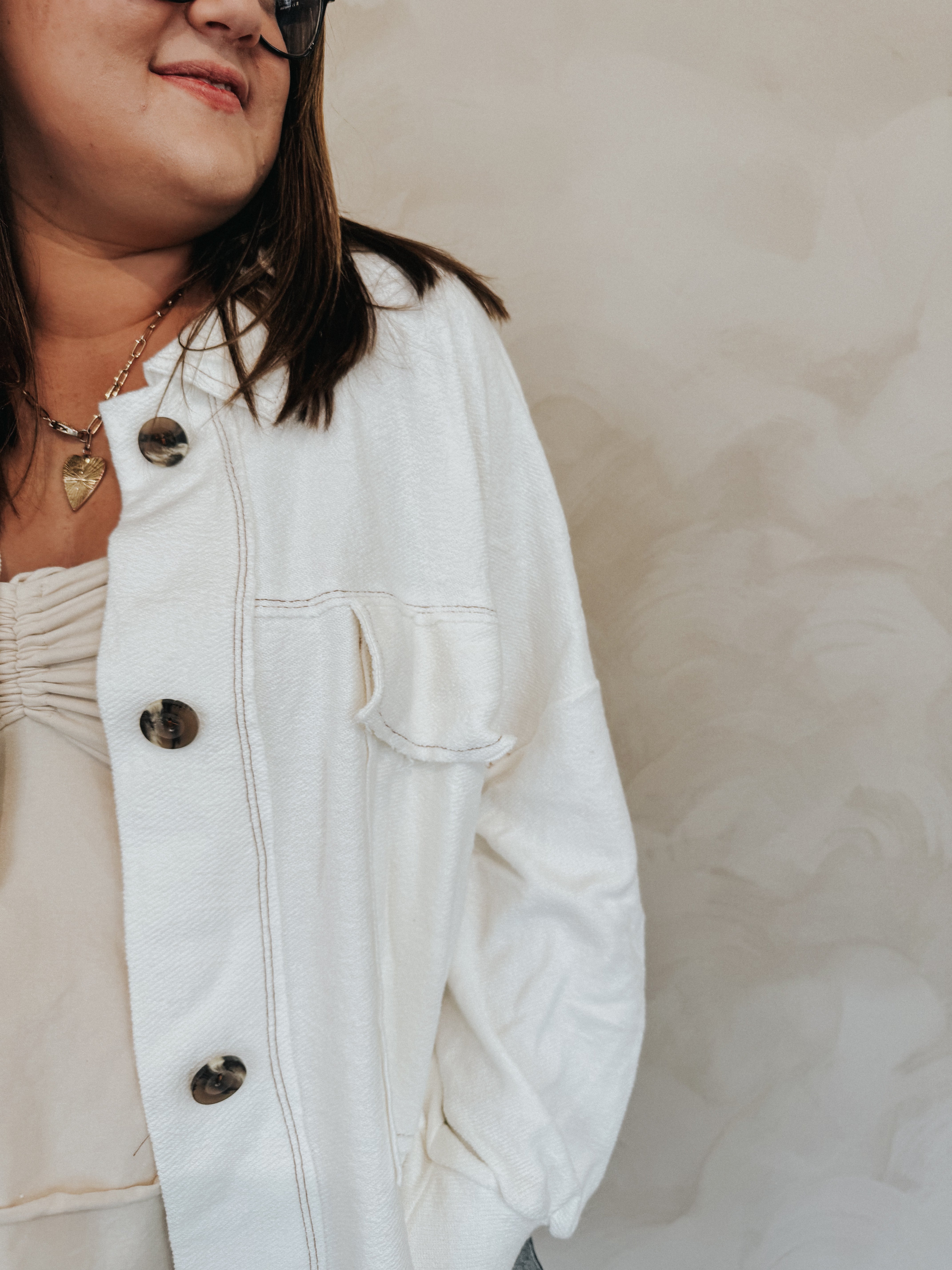 Justine Cropped Shacket