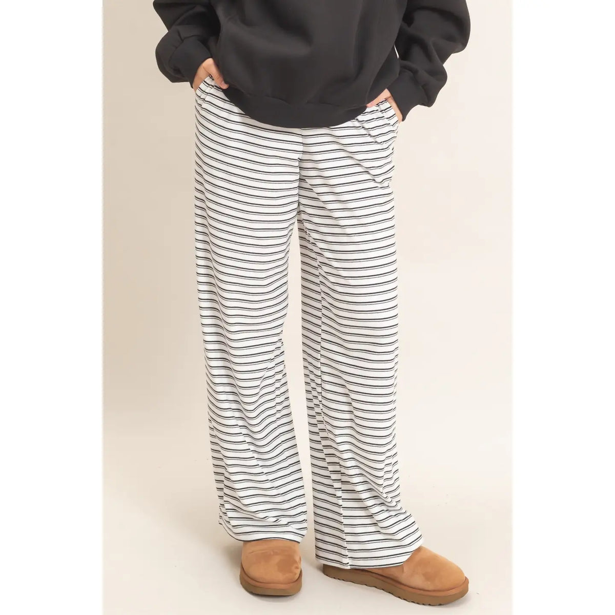 Black and White Striped Set