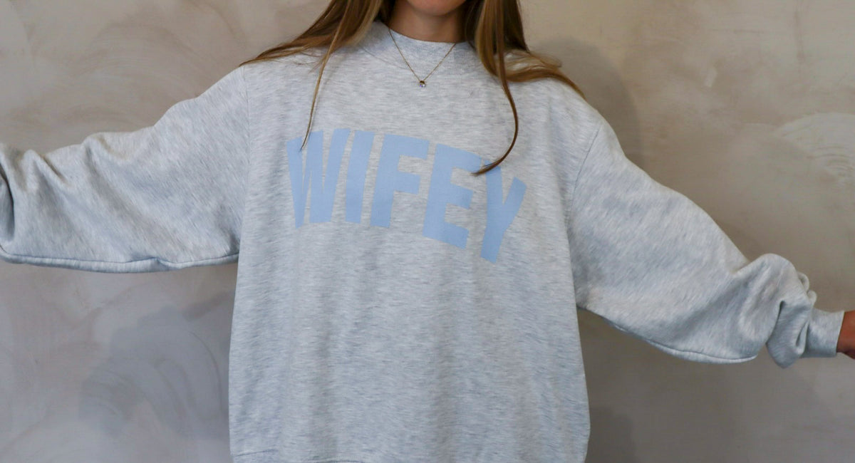 Wifey Mockneck Sweatshirt