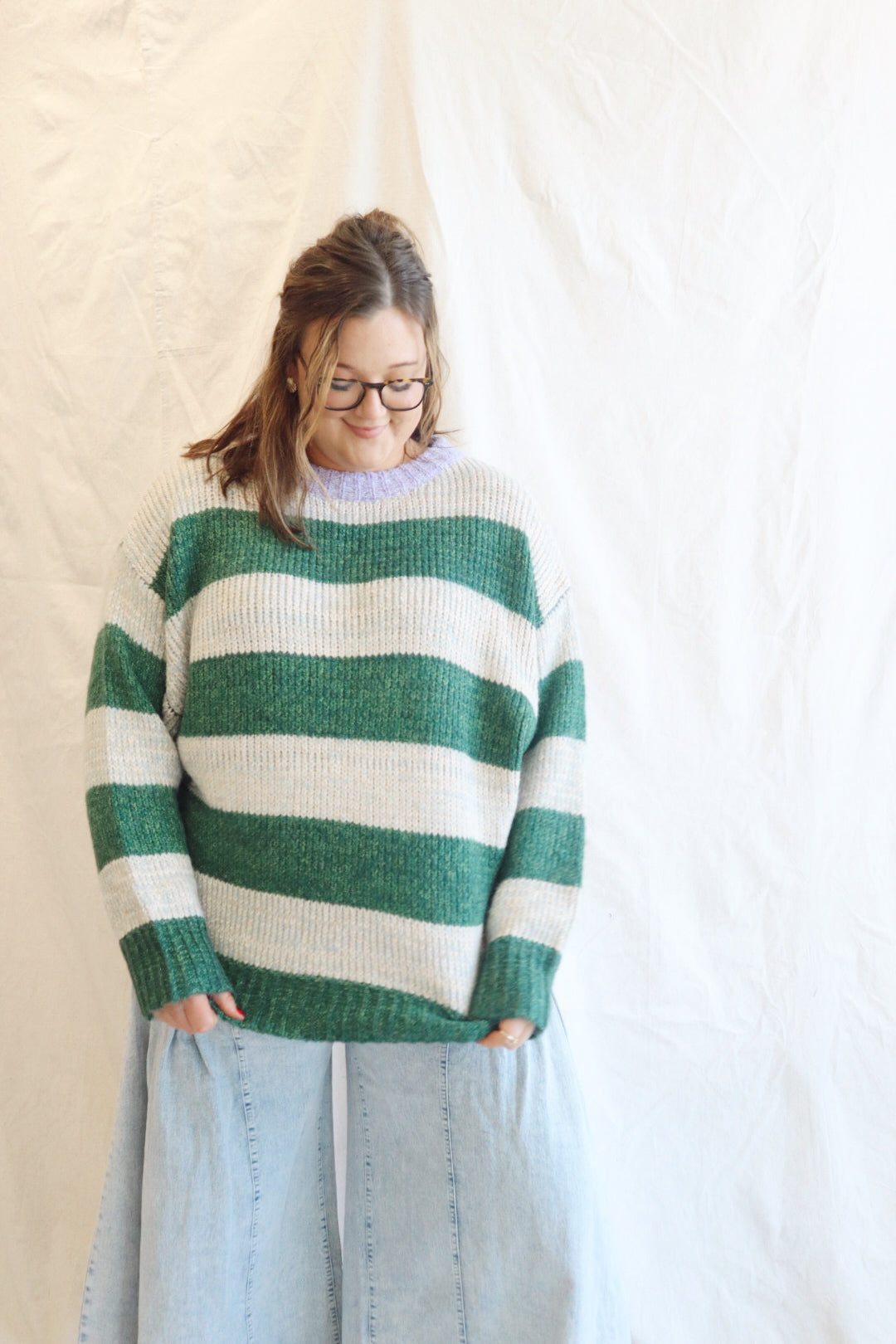 Oversized Striped Sweater