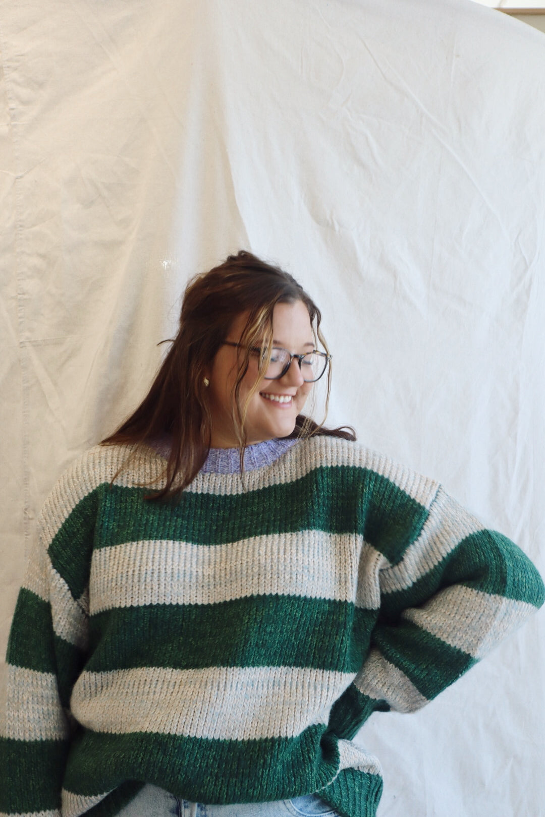 Oversized Striped Sweater
