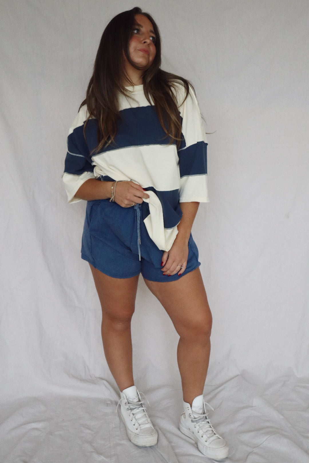 Blue Baggy Shorts