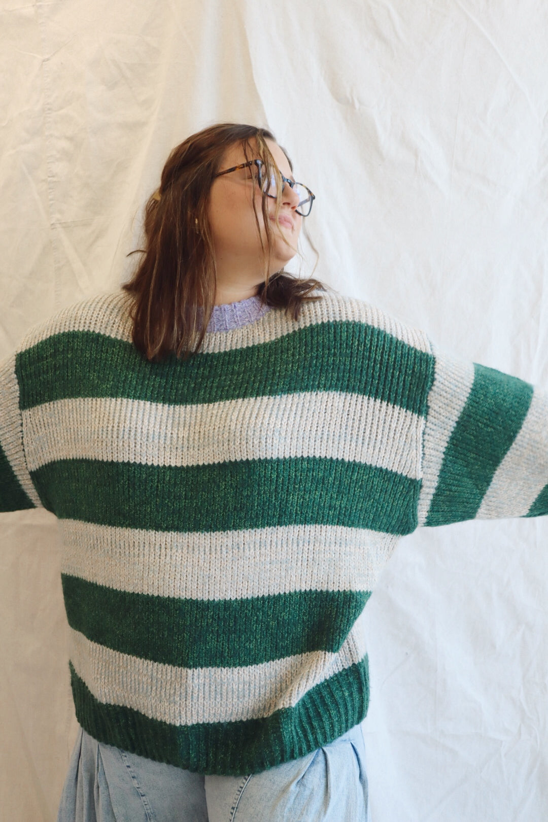 Oversized Striped Sweater