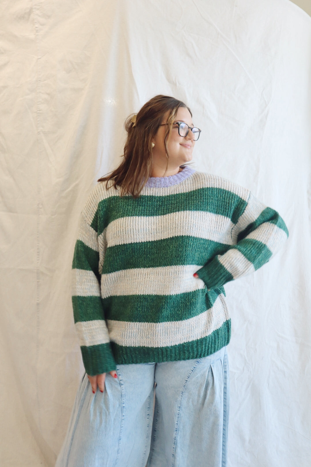 Oversized Striped Sweater