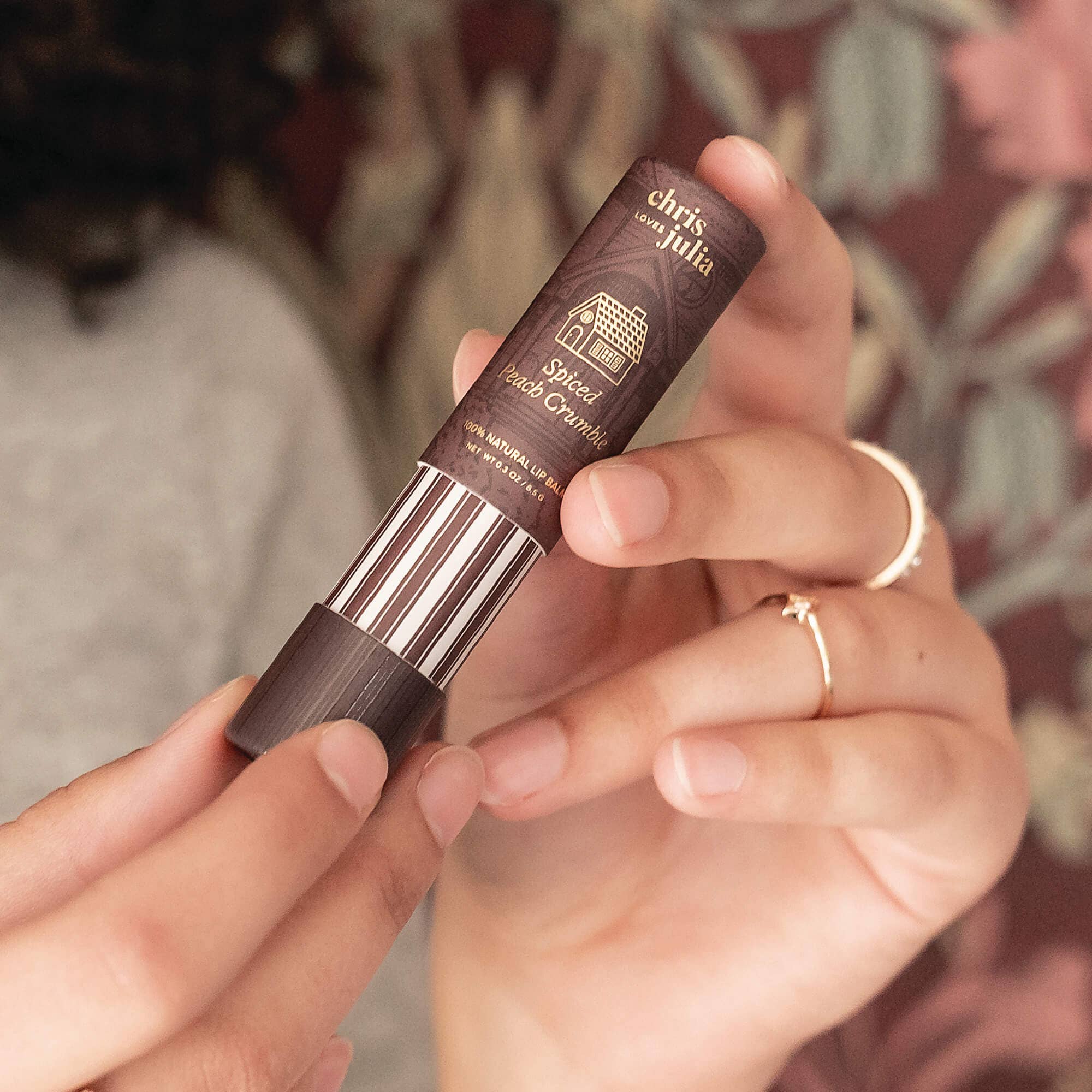 Poppy & Pout Lip Balm Spiced Peach Crumble