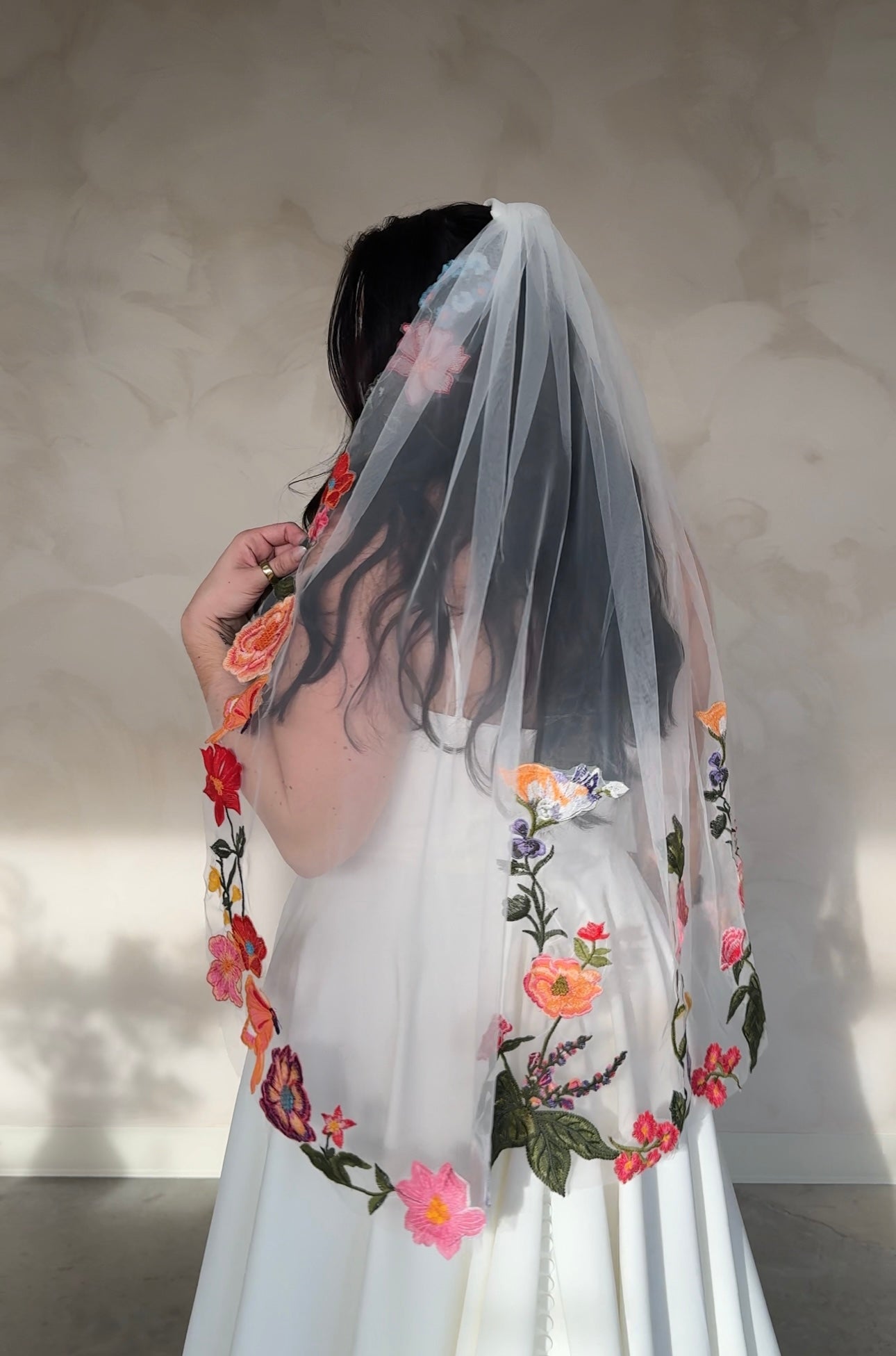 Spring Floral Veil