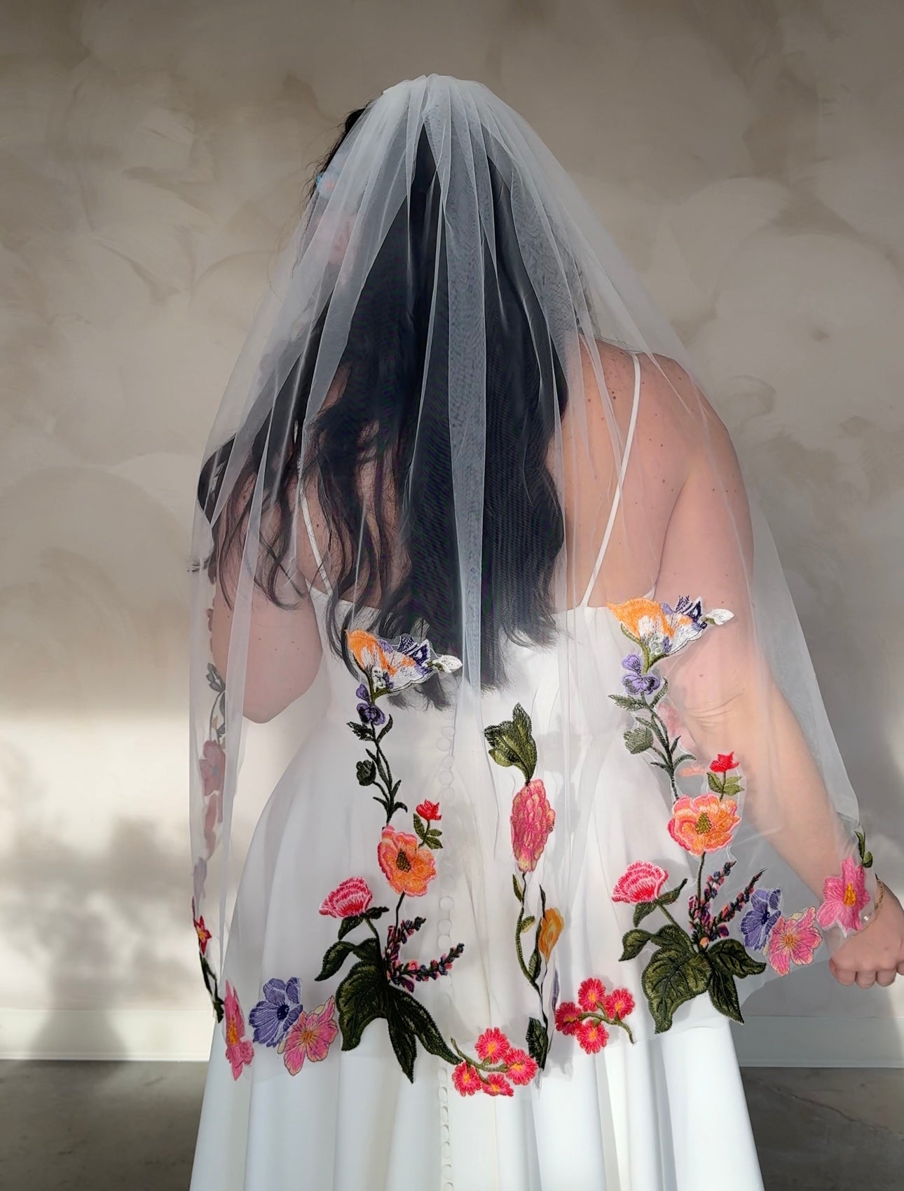 Spring Floral Veil