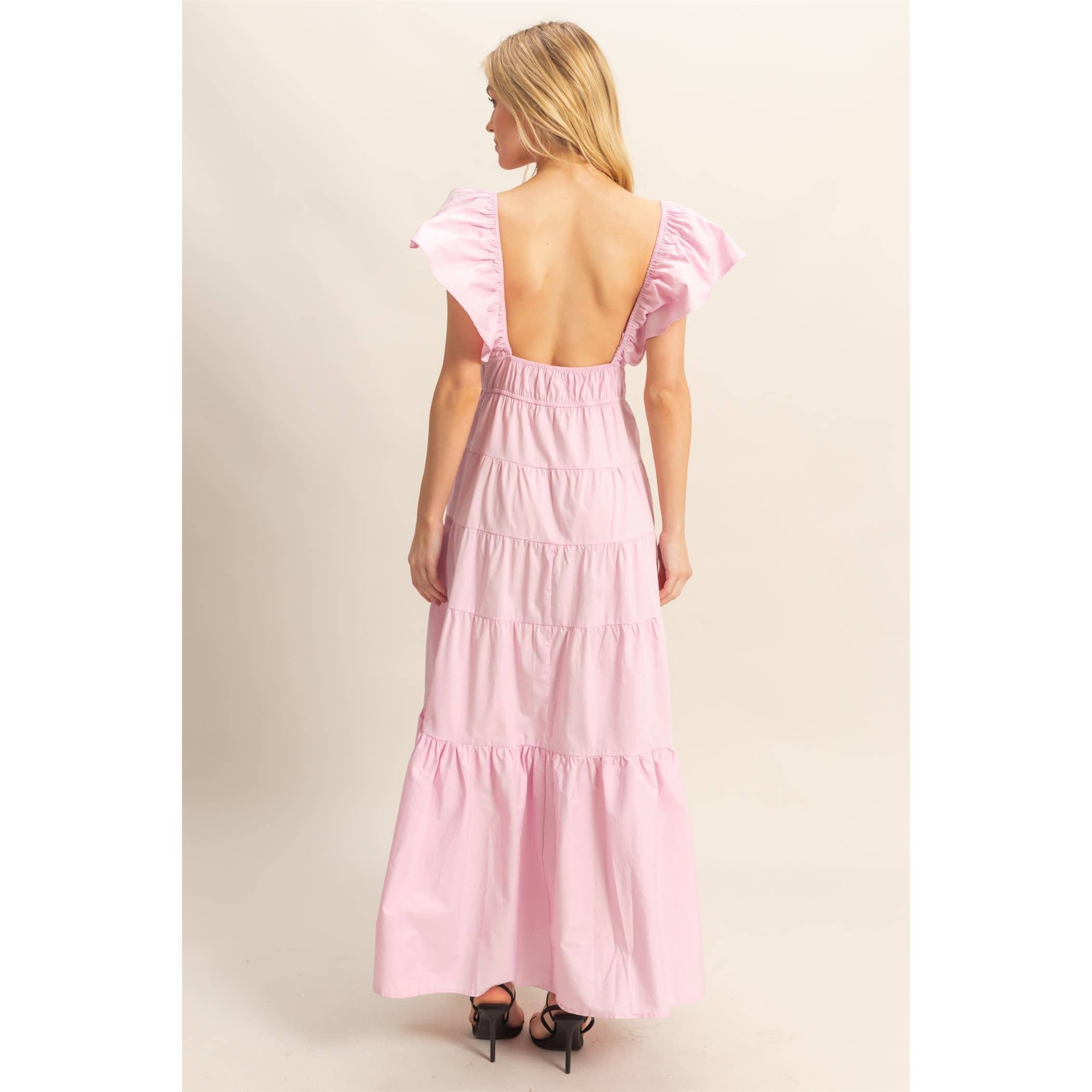 Bea Flutter Sleeve Dress