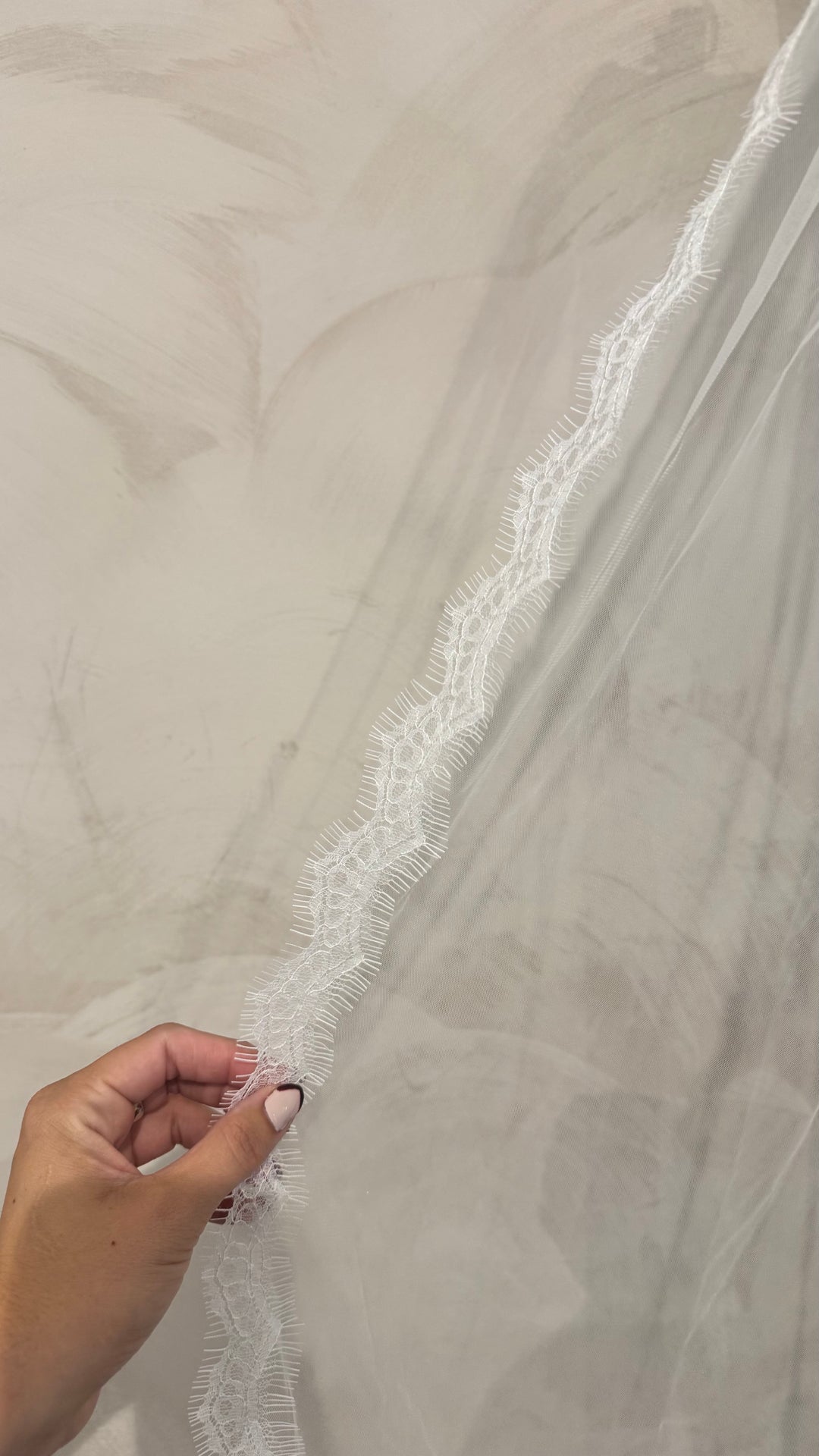 PETITE- Lace Edge Veil
