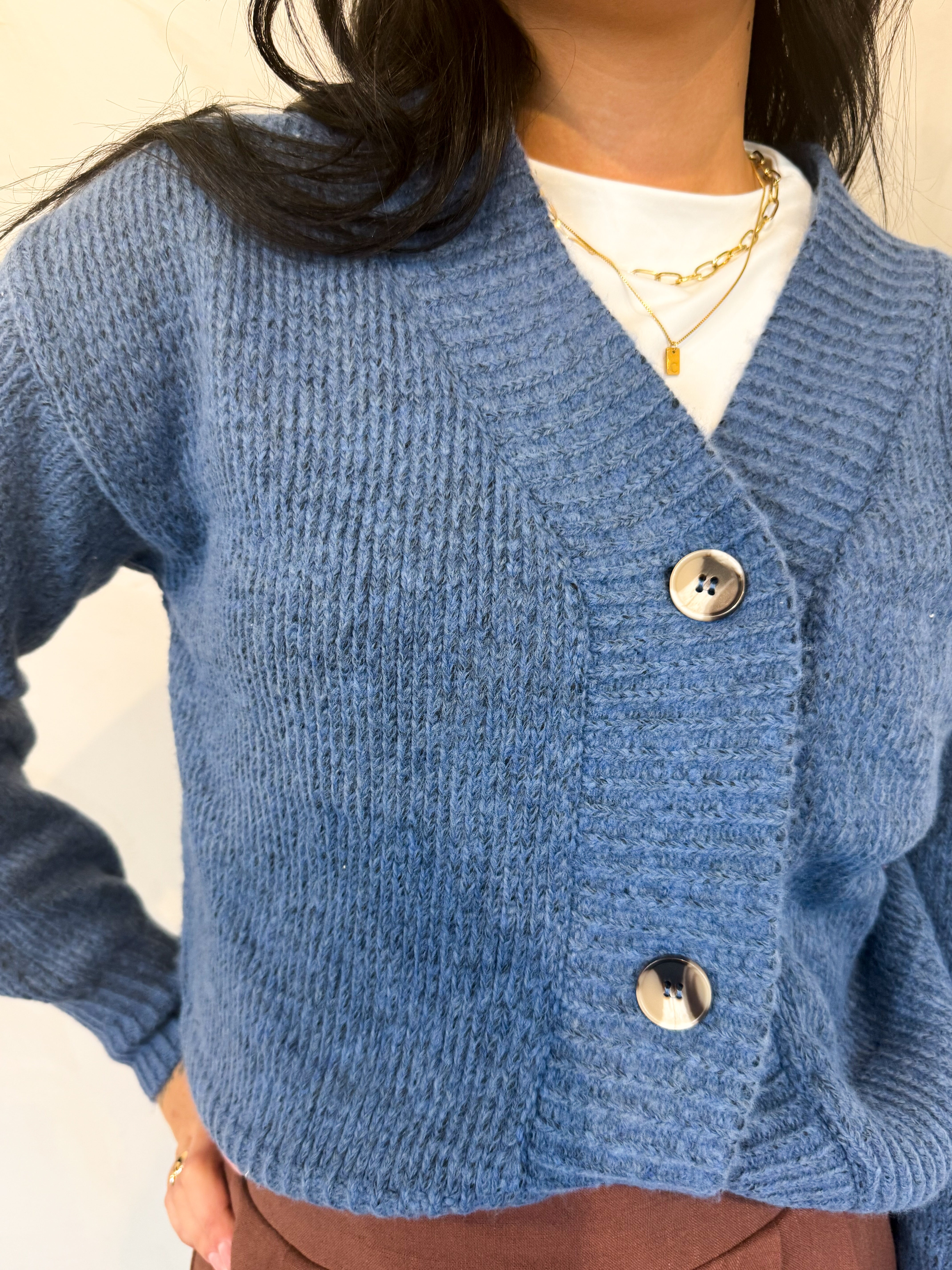 CARI BLUE CARDIGAN