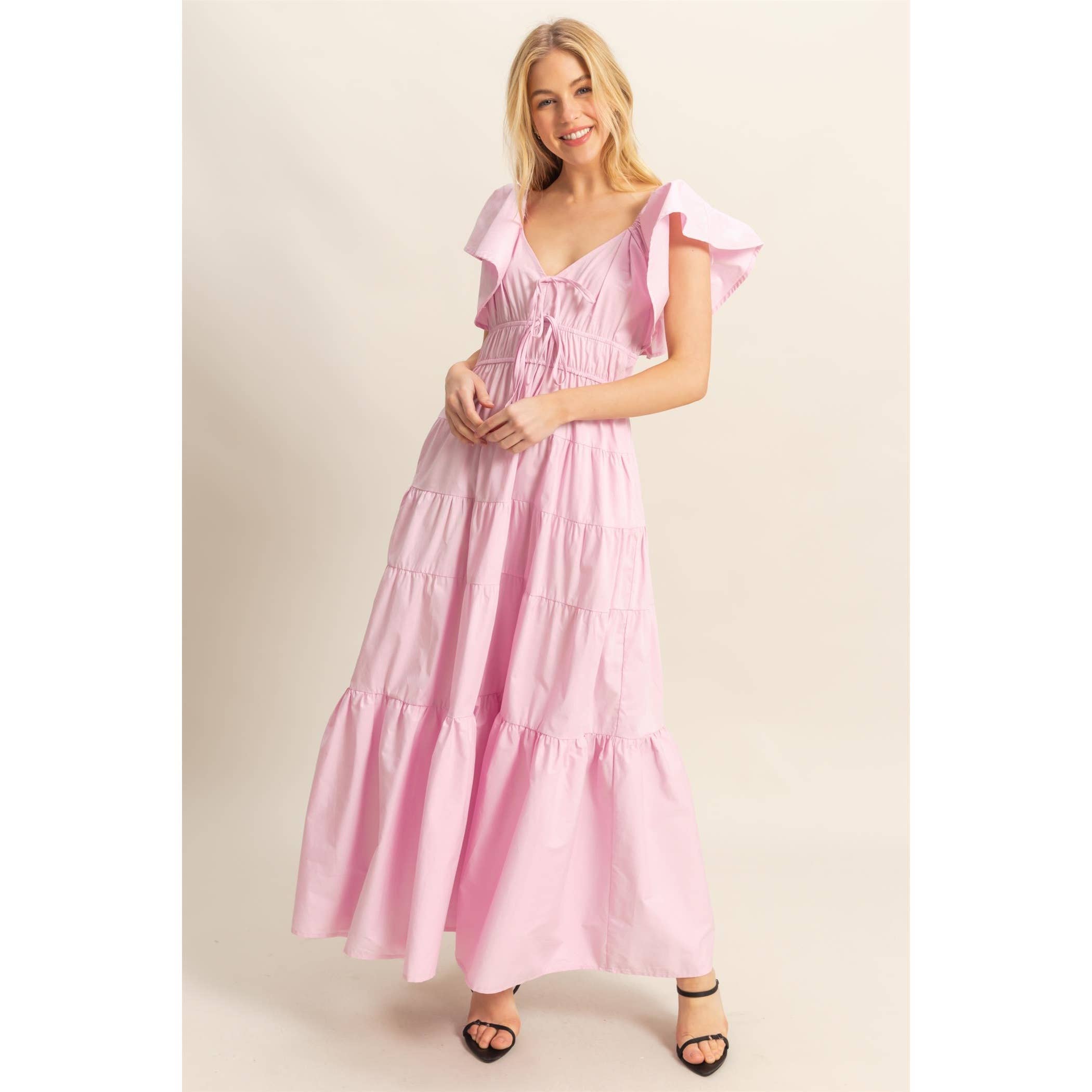 Bea Flutter Sleeve Dress