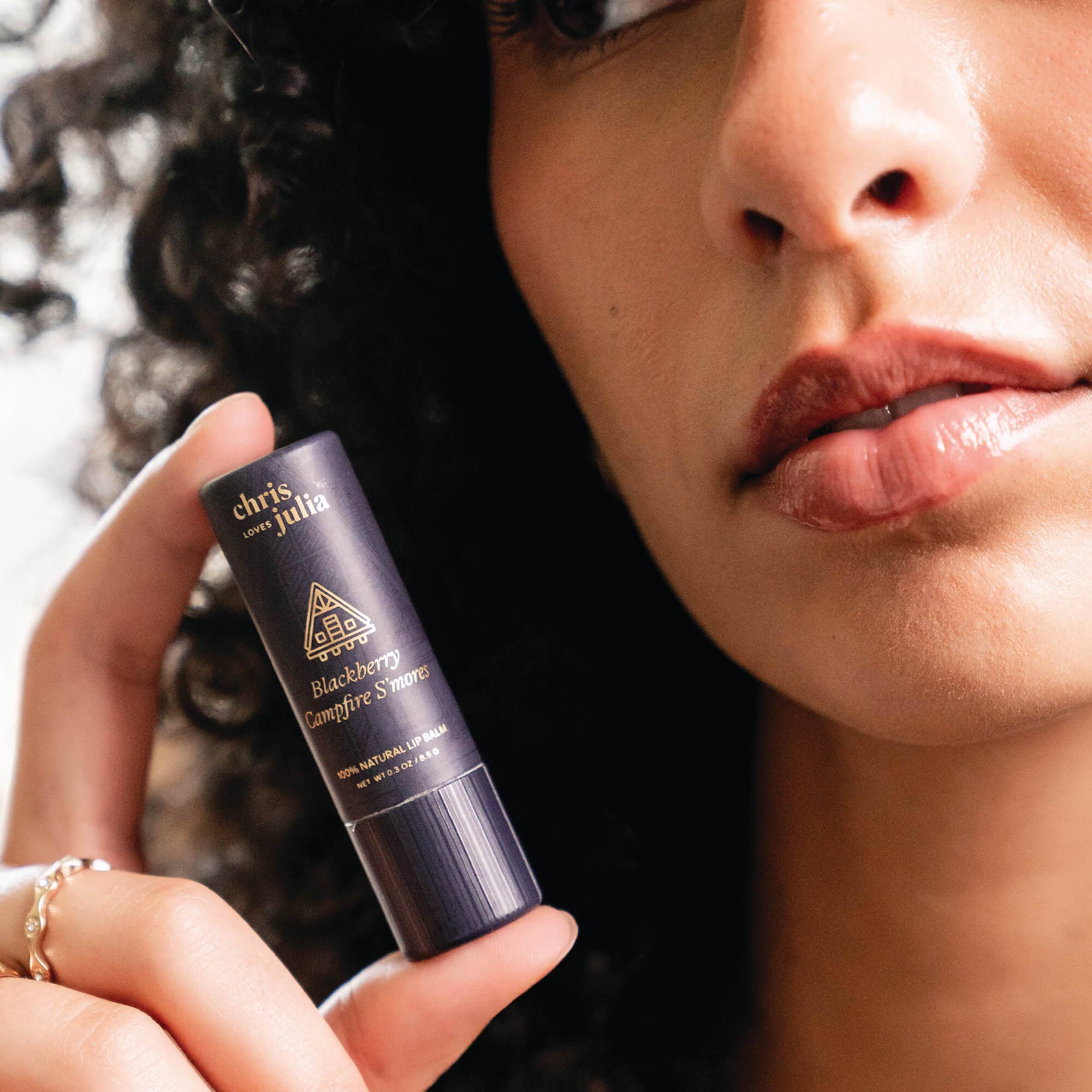 Poppy & Pout Lip Balm Blackberry Campfire