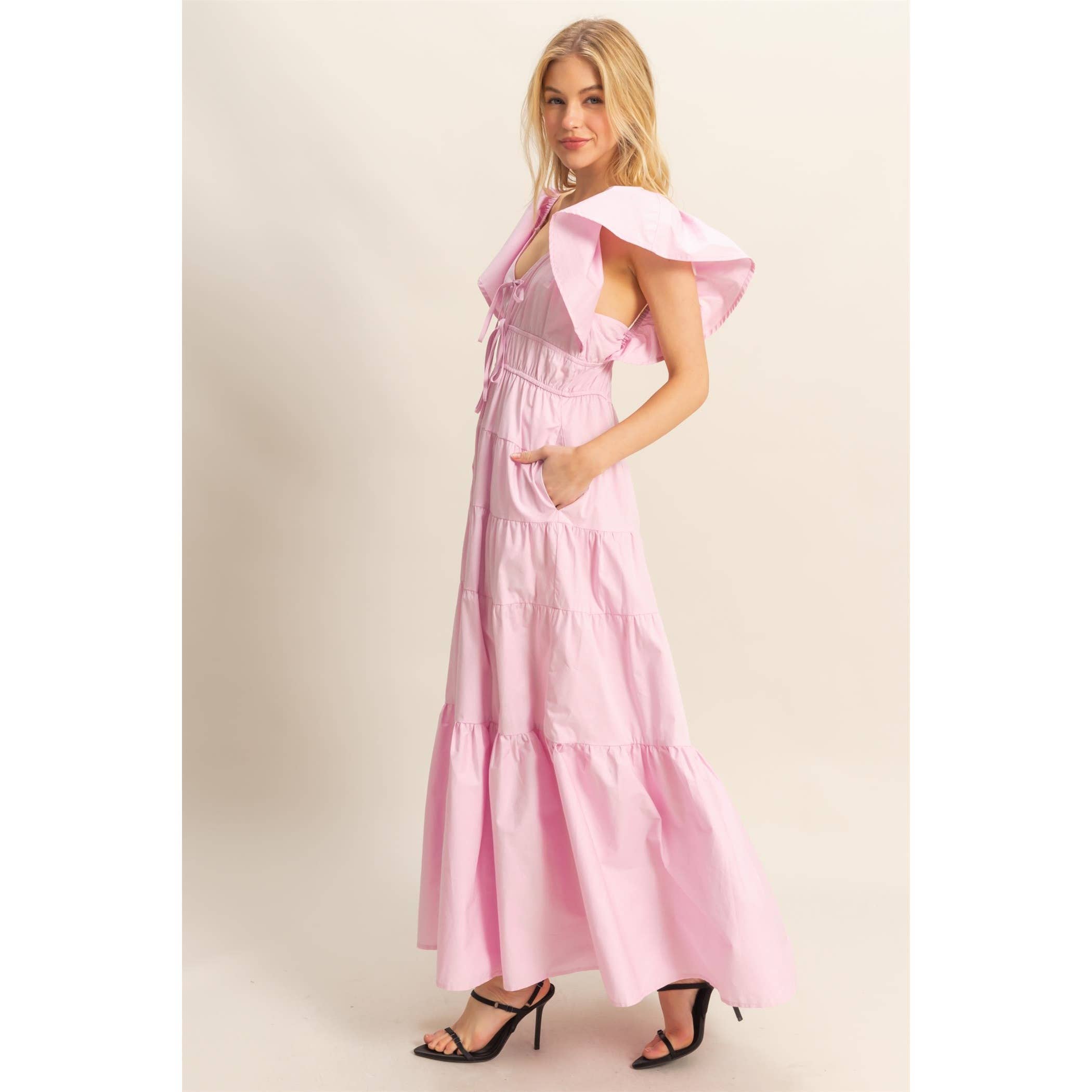 Bea Flutter Sleeve Dress