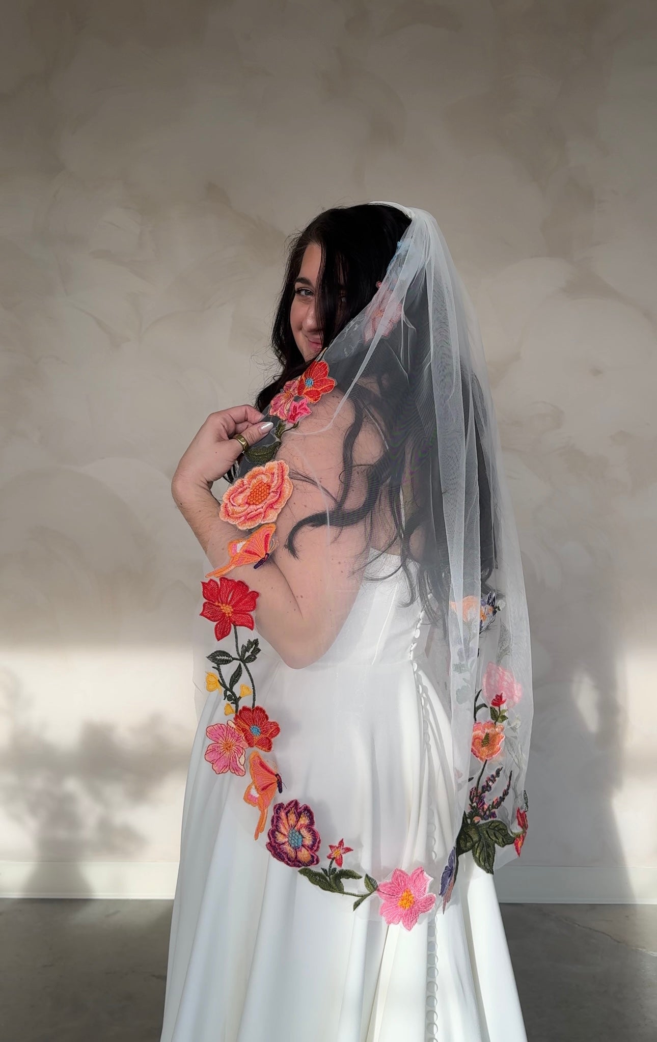 Spring Floral Veil