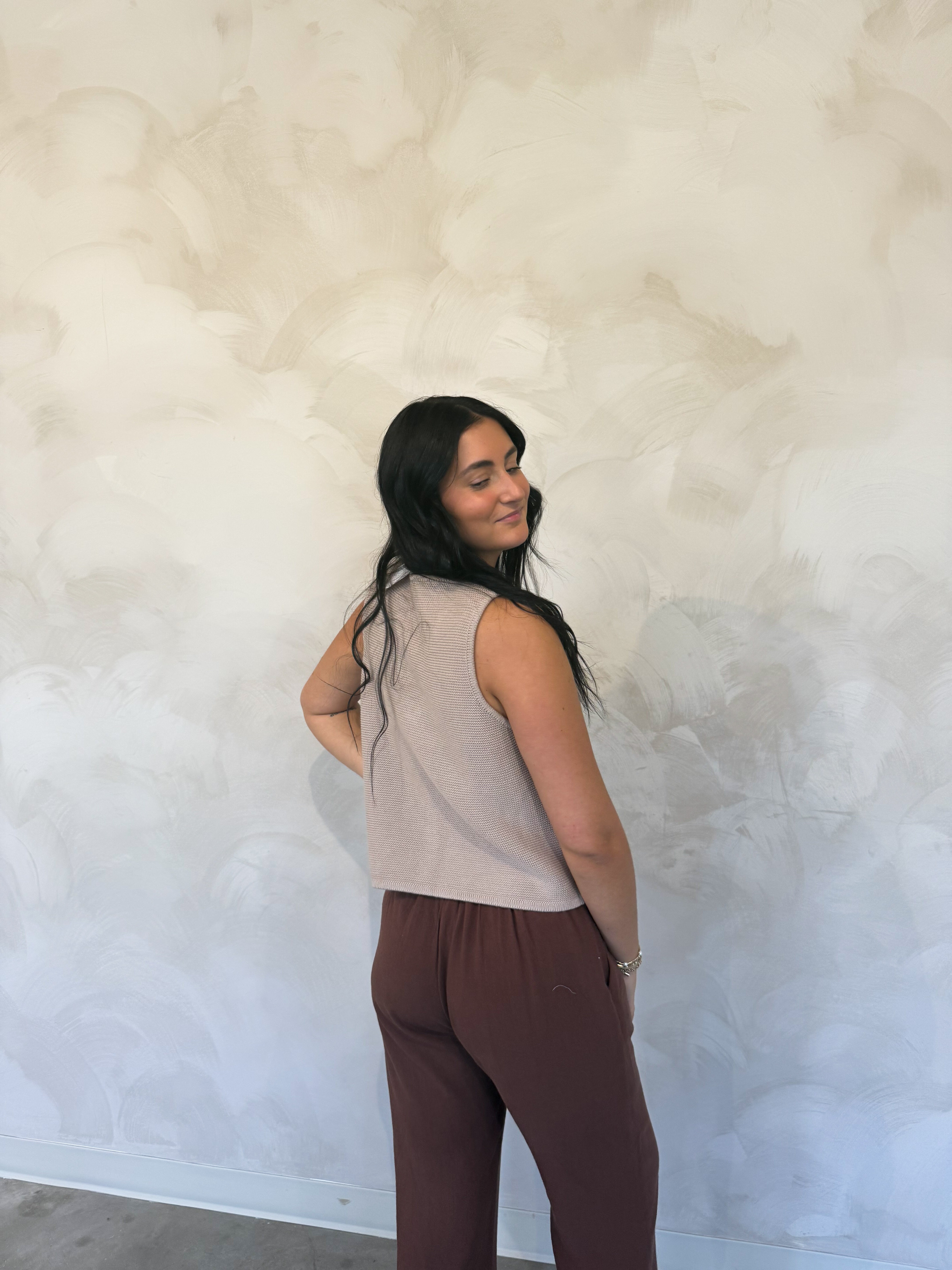 TIE FRONT VEST
