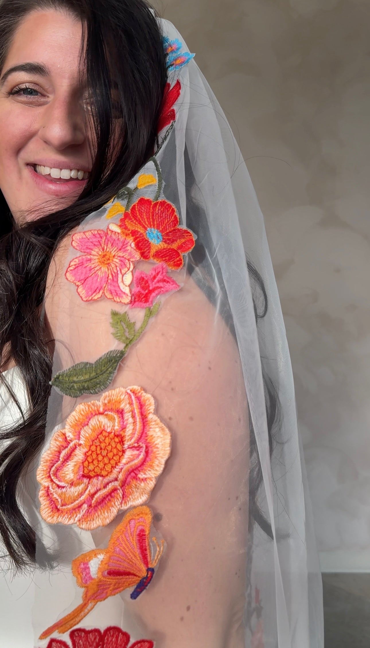Spring Floral Veil