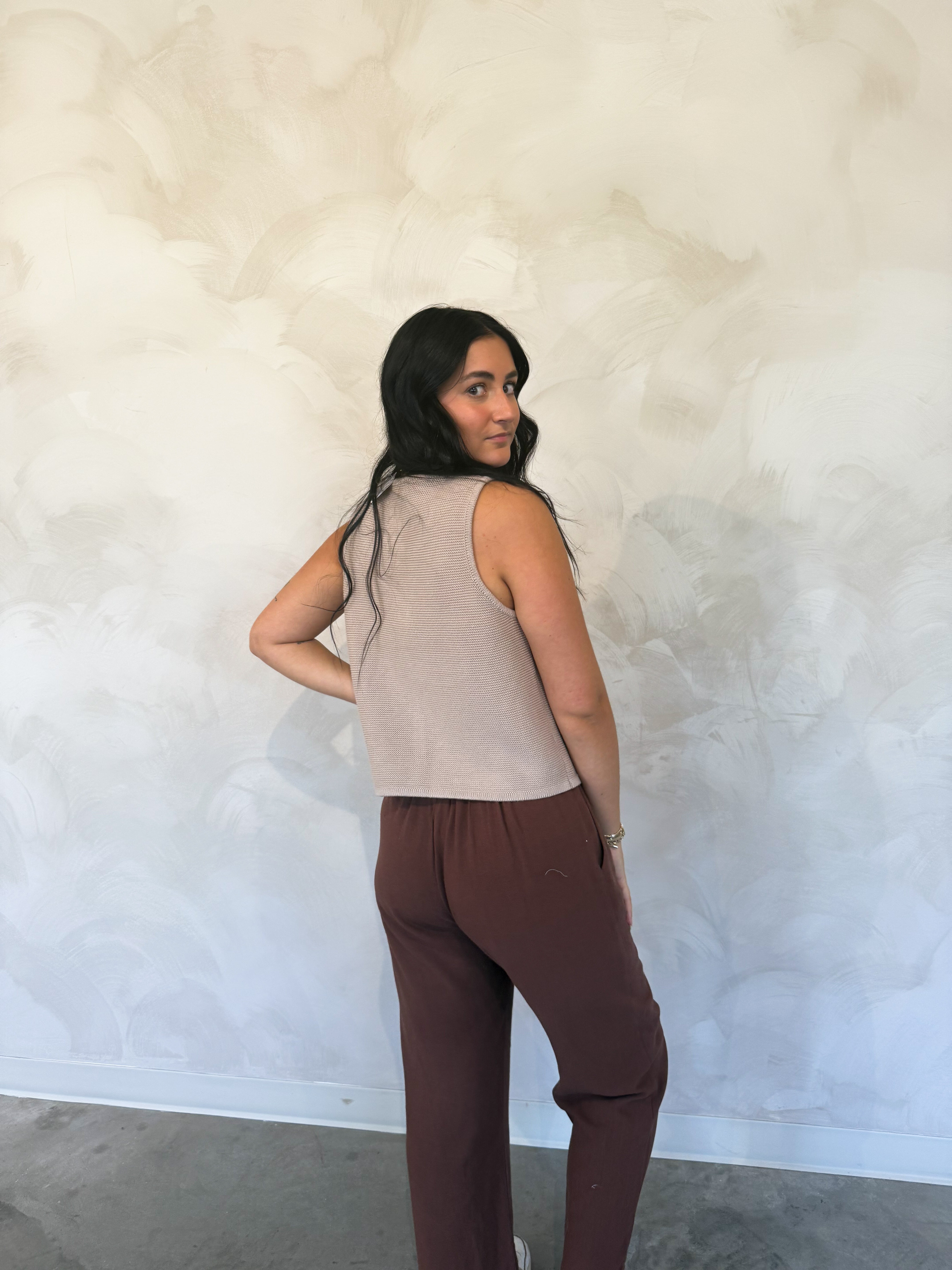 TIE FRONT VEST