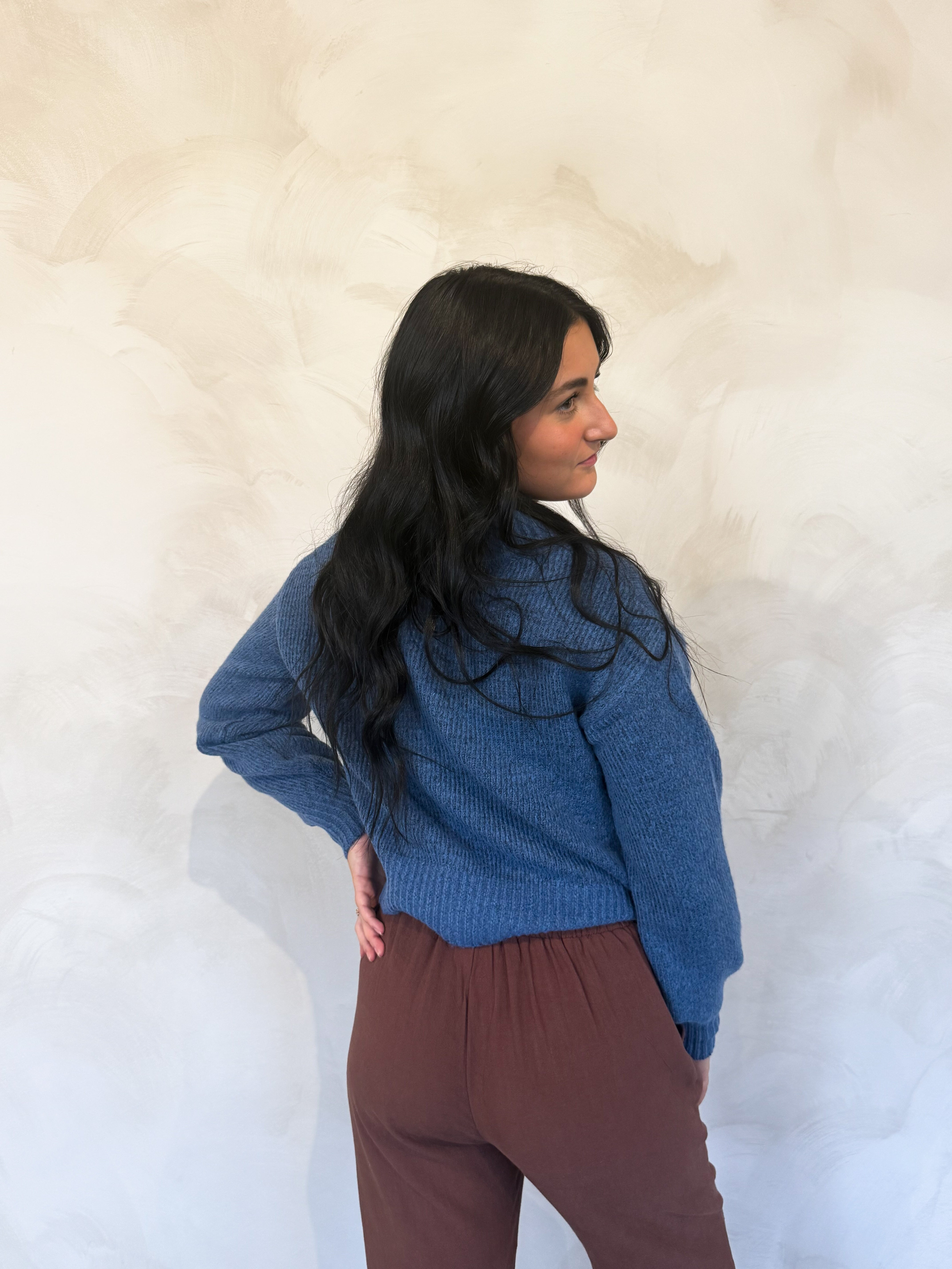 CARI BLUE CARDIGAN