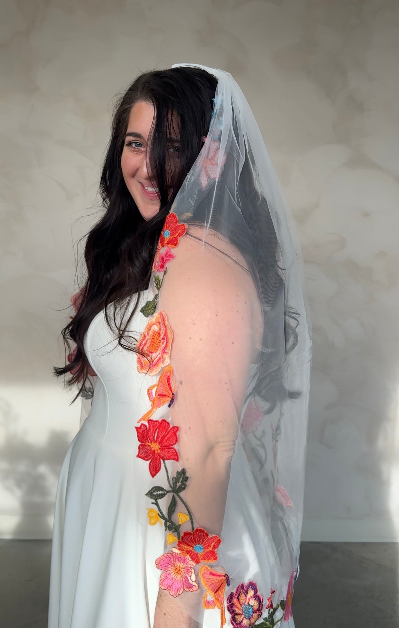 Spring Floral Veil