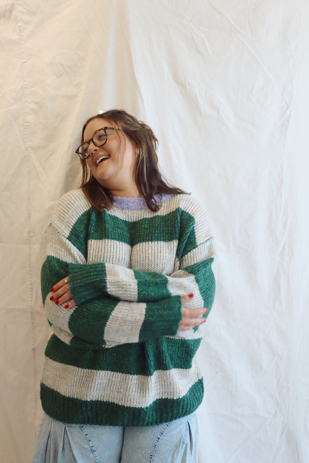 Oversized Striped Sweater