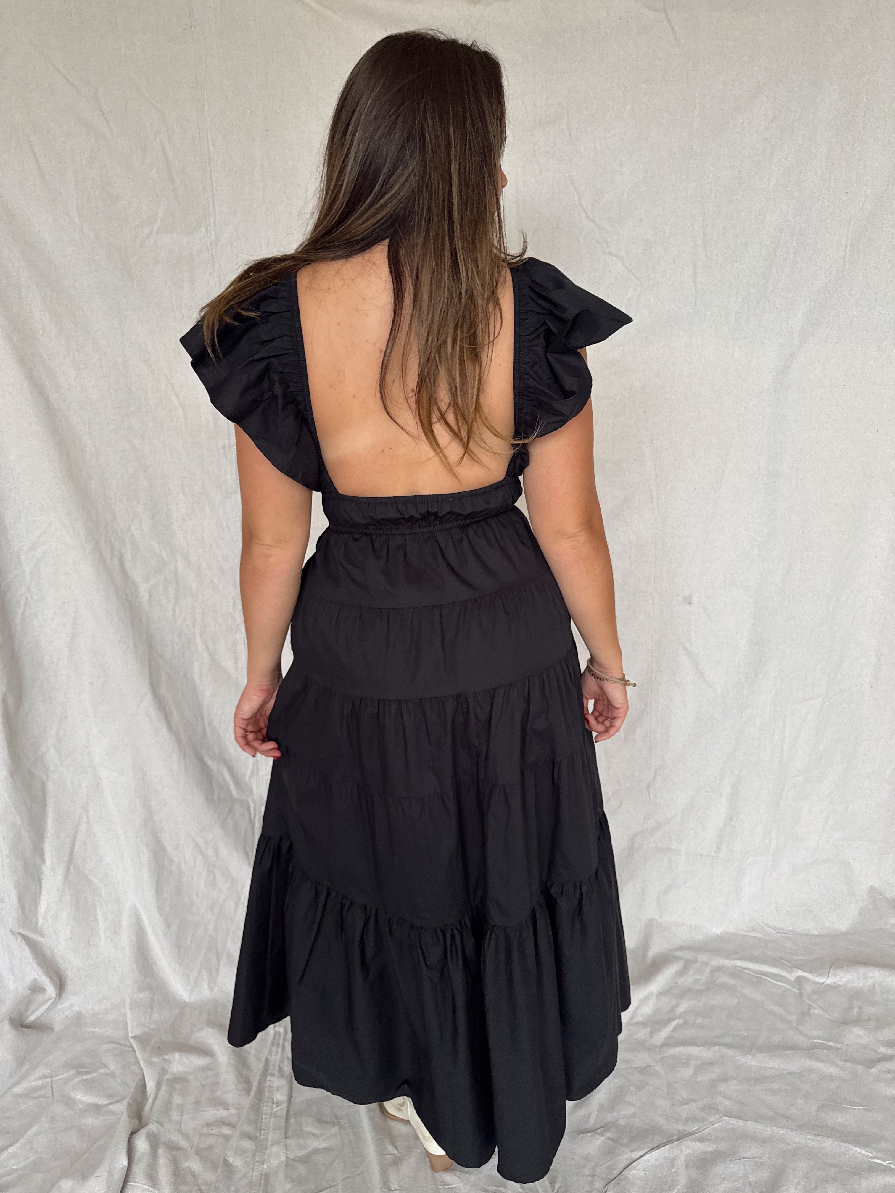 Bea Flutter Sleeve Dress