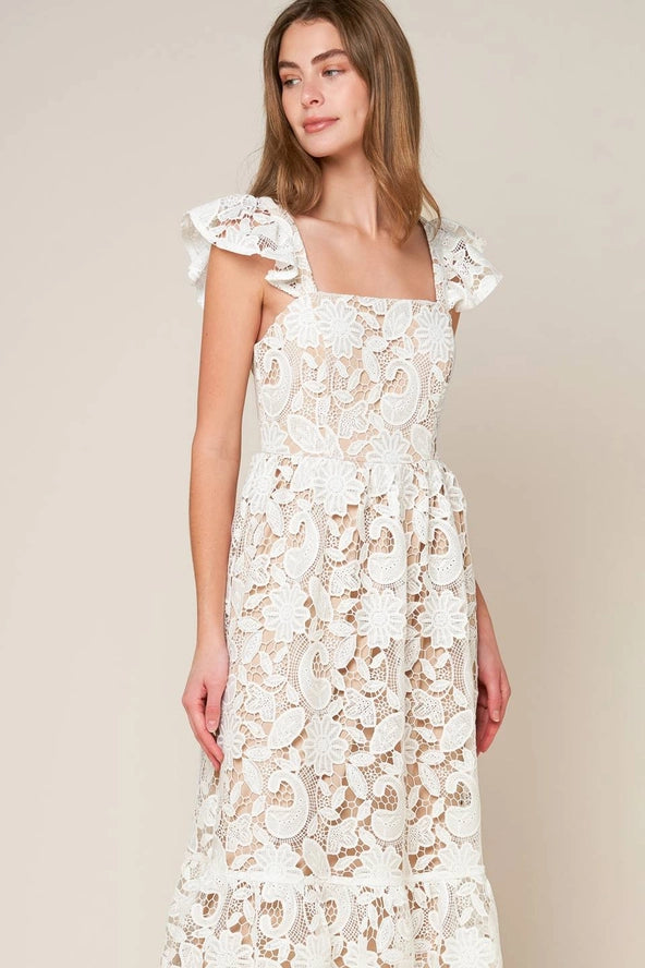 Fayette Lace Midi