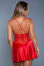 Red Lace Slip